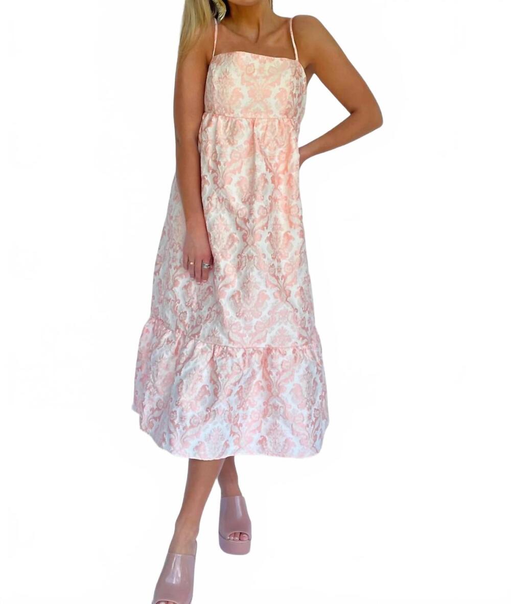NEW LENA victorian midi dress in baby pink